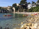 We arrived in Villefranche sea kayak